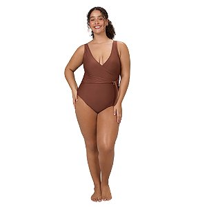 Maiô Transpassado Alto Giro Plus Size