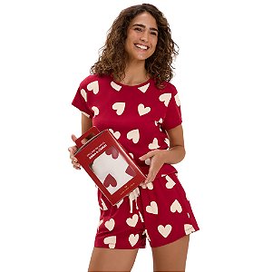 Short Doll Cor Com Amor Manga Curta