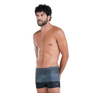 Sunga Mash Boxer Estampada com Listras