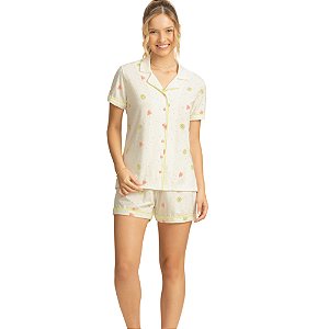 Short Doll Lua Encantada Manga Curta Com Abertura