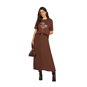 Blusa Doce Trama Manga Curta