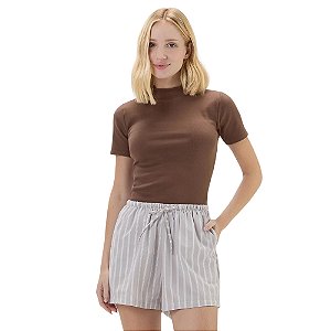 Blusa Cor Com Amor Gola Alta