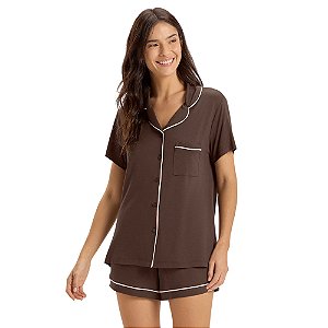 Pijama Cor Com Amor Com Abertura