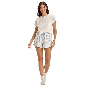 Short Doll Cor Com Amor Manga Curta