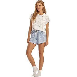 Short Doll Cor Com Amor Manga Curta