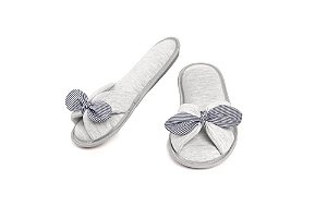 Chinelo Cor com Amor  Tiras e Laço