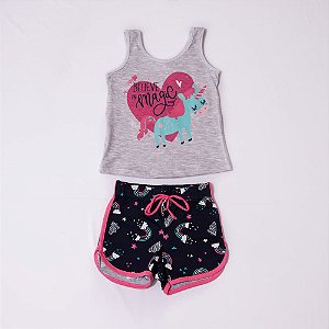 Pijama Malwee Infantil Menina Cavado