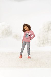 Pijama Malwee Infantil Menina Manga Longa