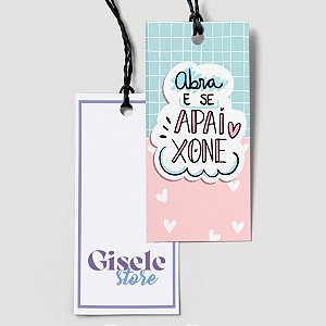 TAG 4x5cm - Couchê 250g - Só Frente