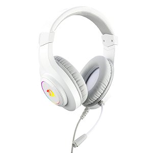 Headset Gamer Redragon Hylas Lunar White RGB H260-W