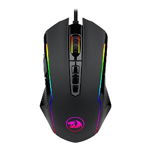 Mouse Gamer Redragon Cerberus, RGB, 7200DPI, Ambidestro, 5 Botões