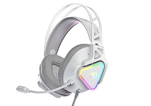 HEADSET GAMER REDRAGON RGB CADMUS BRANCO