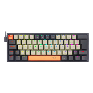 TECLADO MECÂNICO GAMER FIZZ SUNRISE RGB 60%