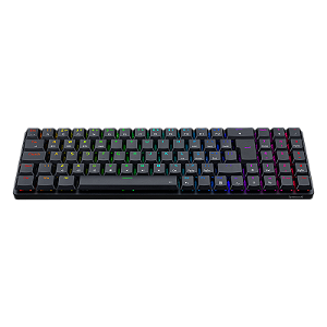 TECLADO MECÂNICO GAMER ASHE PRO RGB PRETO SWITCH MARROM