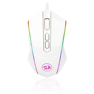 MOUSE GAMER REDRAGON BRANCOALA, RGB, 7200DPI, 6 BOTOES, PRETO, B703