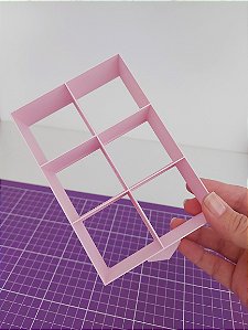 Cortador para Brownie quadrado 4,5cm com 6 cavidades