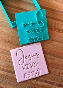 Cortador de Biscoito de Páscoa Jesus vivo está