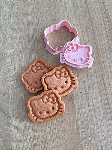 Cortador de biscoito Hello Kitty rosto