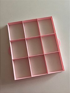 Marcador de fatia bolo gelado 5cmx6cm cada 9 cavidades