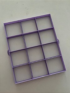 Marcador de Bolo gelado 12 cavidades 6cm x 5,5cm
