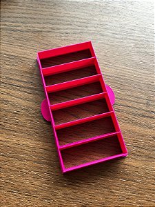 Marcador de fatia de bolo gelado 2cm x 6cm com 6 cavidades