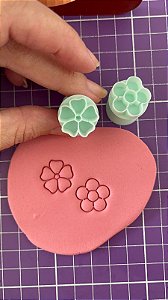 Carimbo de docinho de flor