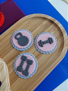 Kit de cortador de Academia, Musculação, Cross fit