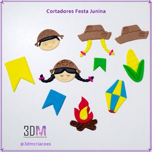 Cortador Festa Junina - kit modulados
