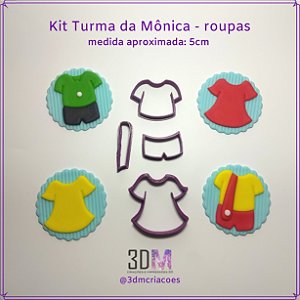 Cortador Turma da Mônica - roupas