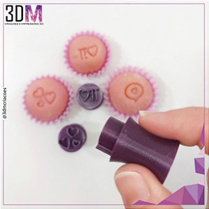 Kit Carimbo para docinho 2 - te amo