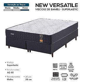 COLCHÃO MOLA NEW VERSATILE CASAL - 1,38X1,88