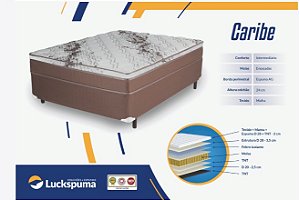 COLCHÃO CARIBE MOLA ENSACADA CASAL - 1,38X1,88