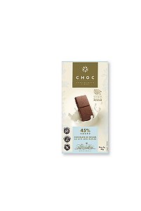 Chocolate Ao Leite 45% cacau Zero Açúcar -  Choc - 80g