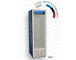 Visa Cooler Congelados 370 Litros Porta de Vidro 2501 - Polofrio