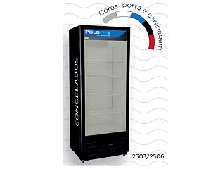 Visa Cooler Congelados 450 Litros Porta de Vidro 2503 - Polofrio