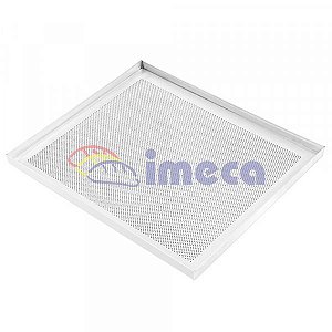 Assadeira Perfurada Aluminio 1 m/m 60x40x2 DOBRADA Codigo 000314 - Imeca
