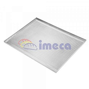 Assadeira Perfurada Aluminio 1 m/m 58x70x3 Dobrada Codigo 000367 - Imeca