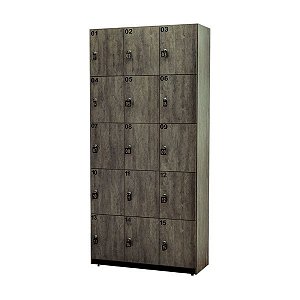 Guarda Volume Com 15 Unidades 2150x1000x400 Ref 760788 Cristal Aço