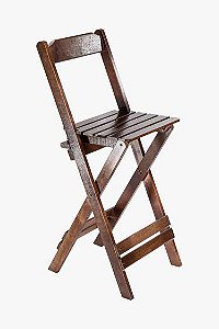 Cadeira Avulsa Dobravel Para Bistro Cor Imbuia - Maplan