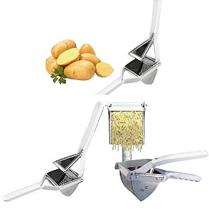 Espremedor Pratico Batatas eLegumes Triangular Aço Inox Chef - Viel