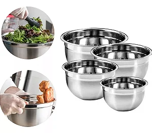 Tigela Em Aço Inox - Bowl 24 Cm BAC-3009 - Baccani