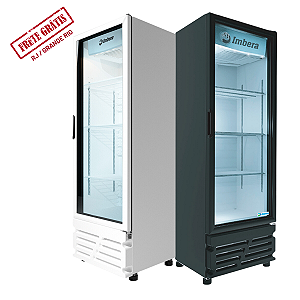 Refrigerador VR08 Porta de Vidro Preto 217 Litros 127v - Imbera