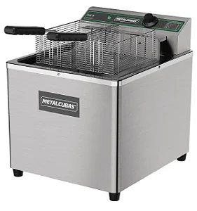 Fritadeira Elétrica Zona Fria de Óleo 15 Litros 5000W FOE 15 M 220v Metalcubas