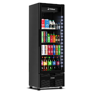 Refrigerador VRS16 LED STYLUS 449 Litros Preto Porta de Vidro 127v - Imbera