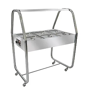 Estufa para Alimento Cromado E6TCX Modelo 06-TCX - Venâncio