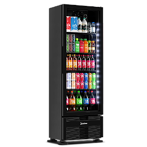 Refrigerador VRS13 Full Black Vertical 363 Litros Porta de Vidro 127v - Imbera