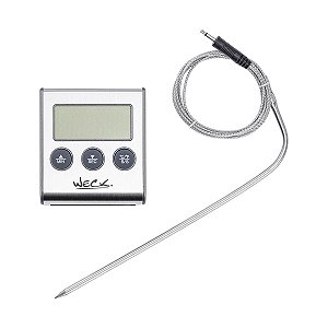 Termometro e Timer Digital c/ Sonda 7x7cm -50° à 300°C 5722 Weck