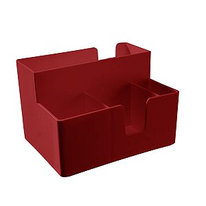 Porta-guardanapo e Sachês Casual 14,1 x 10,6 x 9,4 cm Vermelho Bold Coza 105030/465 Brinox