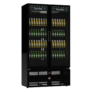Mondrian Cerveja 2 Portas de Vidro Preta 2424 127v ou 220v - Polofrio