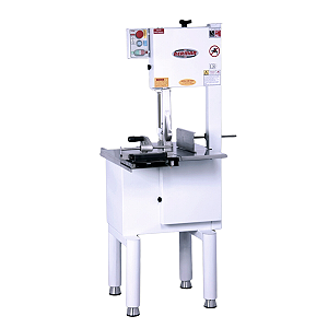 Serra fita de Coluna 2,20m Branca Lamina 5/8 Mesa Movel BM21NR 127v ou 220v Bermar